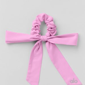 Love Knots Tie Scrunchie - Candy Heart Pink
