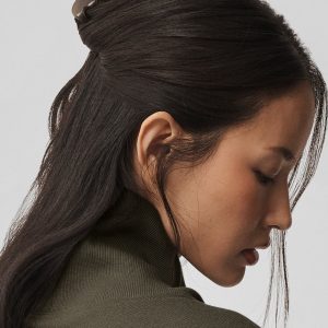 90's Claw Clip - Olive Tree Clear