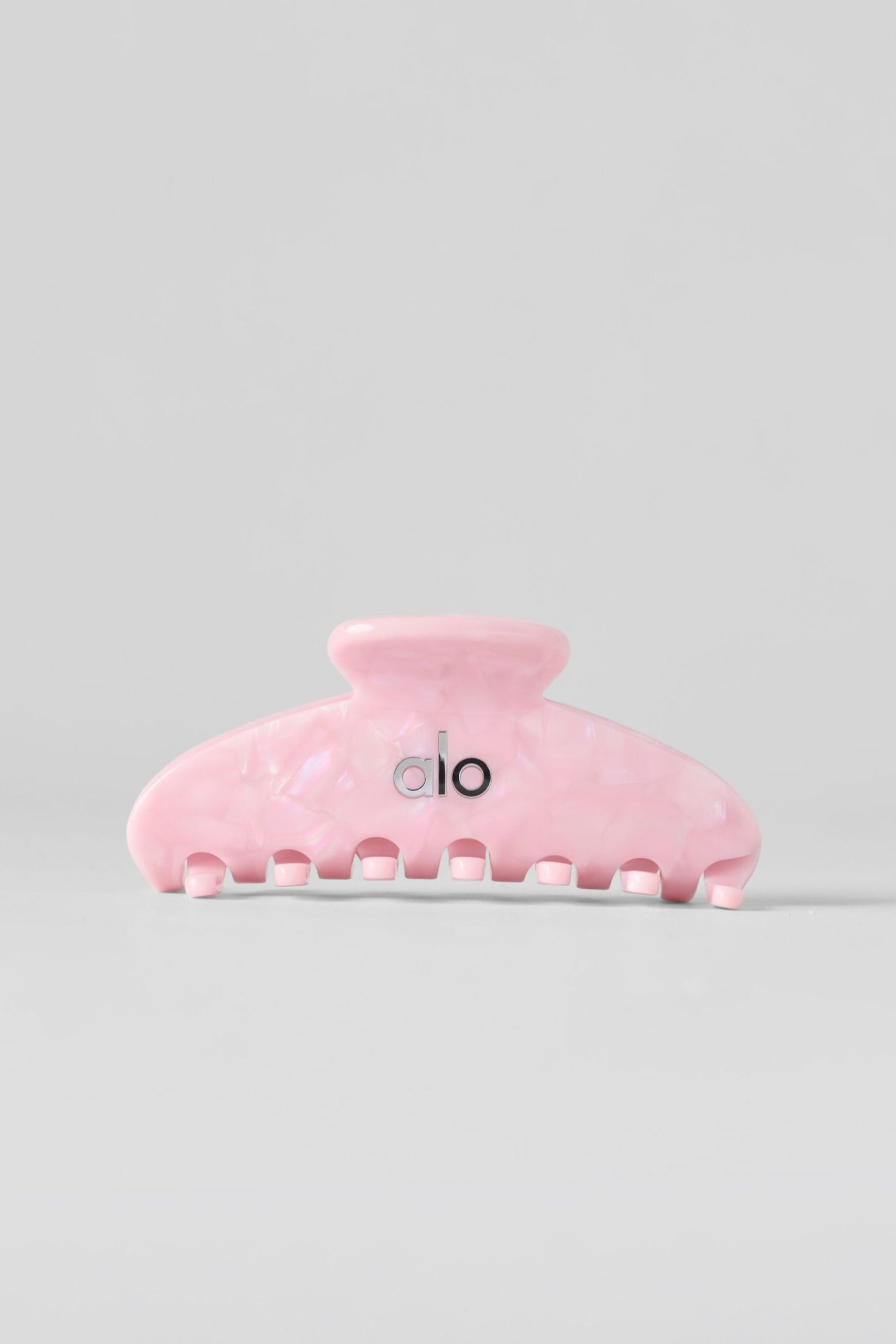 90's Claw Clip - Pink Marshmallow Shell - Image 3