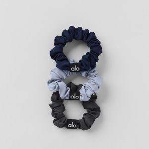 Fresh Mini Scrunchie 3-Pack - Winter Frost/Navy/Anthracite