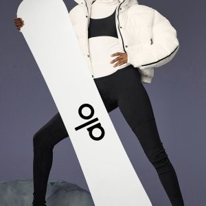 ALO Glacier Snowboard - Black/White