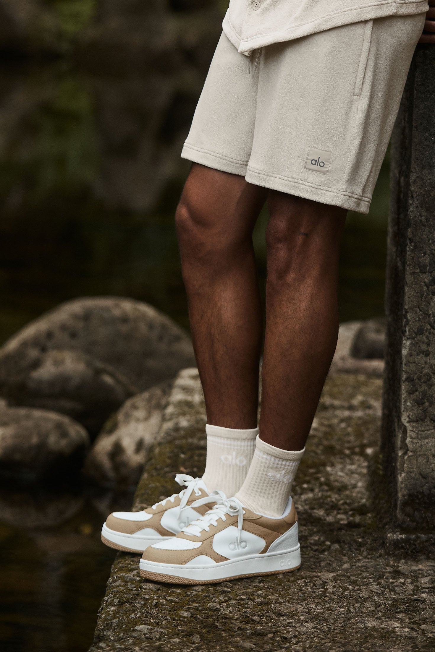 ALO Recovery Mode Sneaker - Gravel/White - Image 3