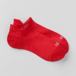 Unisex Performance Tab Sock - Bright Red