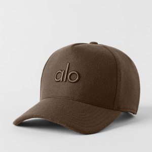 Wool Blend District Trucker Hat - Espresso