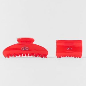 Effortless Claw Clip (2-Pack) - Bright Red