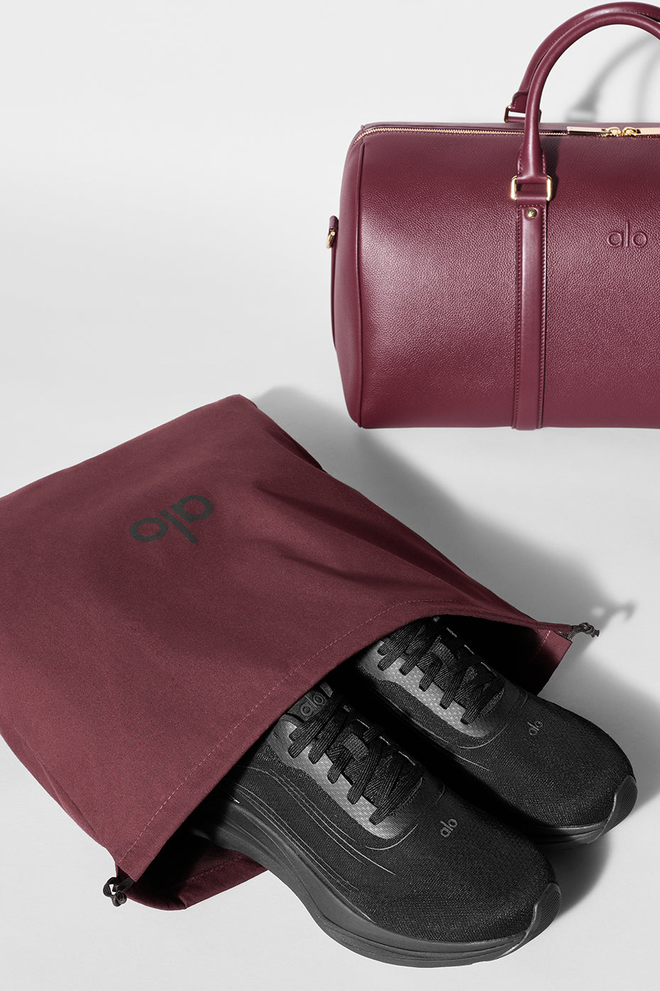 ALO Voyage Duffle - Bordeaux Leather - Image 8