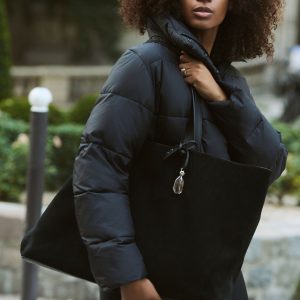 ALO Tranquility Tote - Black Suede