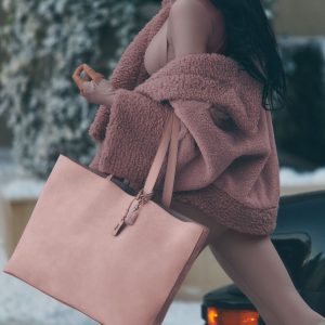 ALO Tranquility Tote - Pink Champagne Suede
