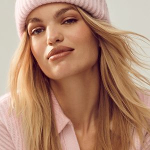 Courchevel Cashmere Beanie - Frosted Pink
