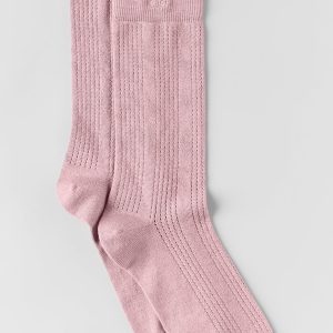 Cashmere Mesh Sock - Vintage Pink