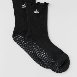 Lettuce Edge Grip Sock - Black