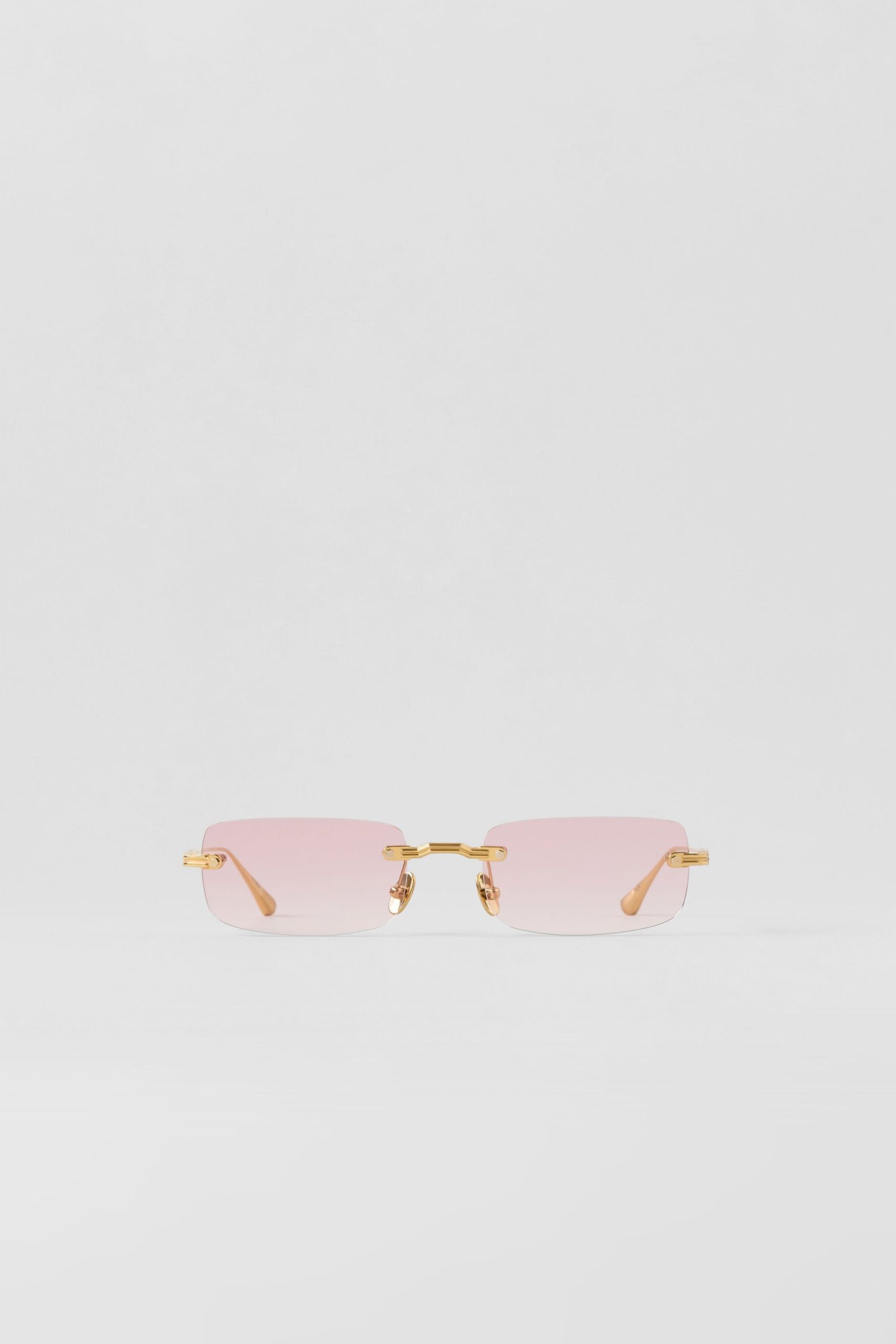 ALO Wire Frame Sunglasses - Gold/Pink Gradient - Image 3