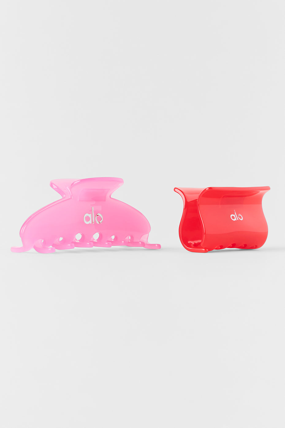 Effortless Claw Clip (2-Pack) - Candy Heart Pink/Bright Red - Image 3