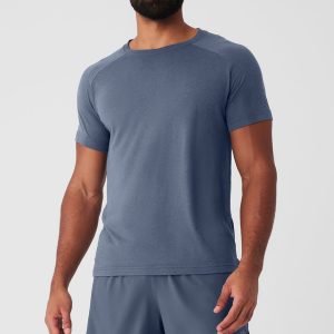 Triumph Raglan Tee - Bluestone