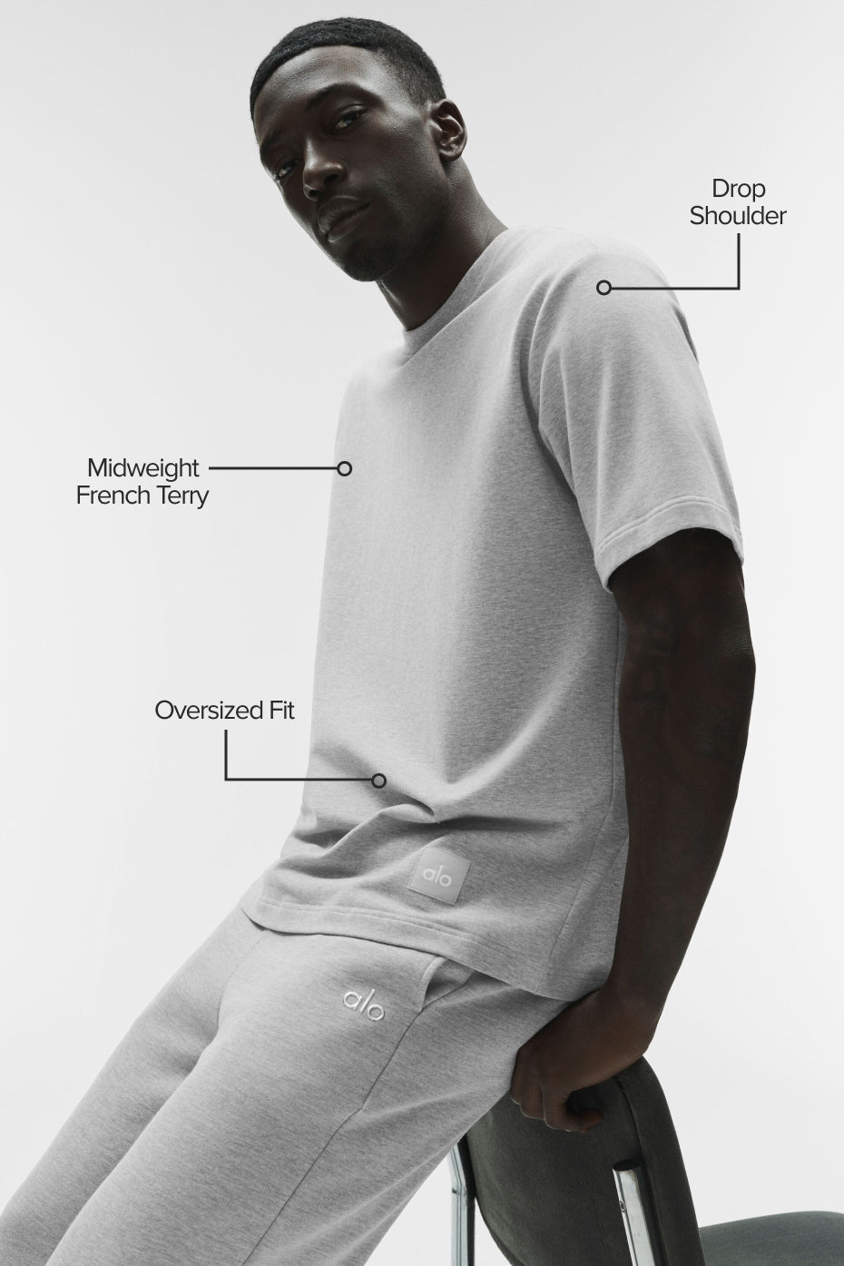 Double Take Short Sleeve - Athletic Heather Grey - Image 2