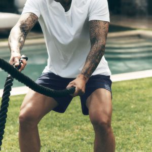 ALO Vapor Crewneck Short Sleeve - White
