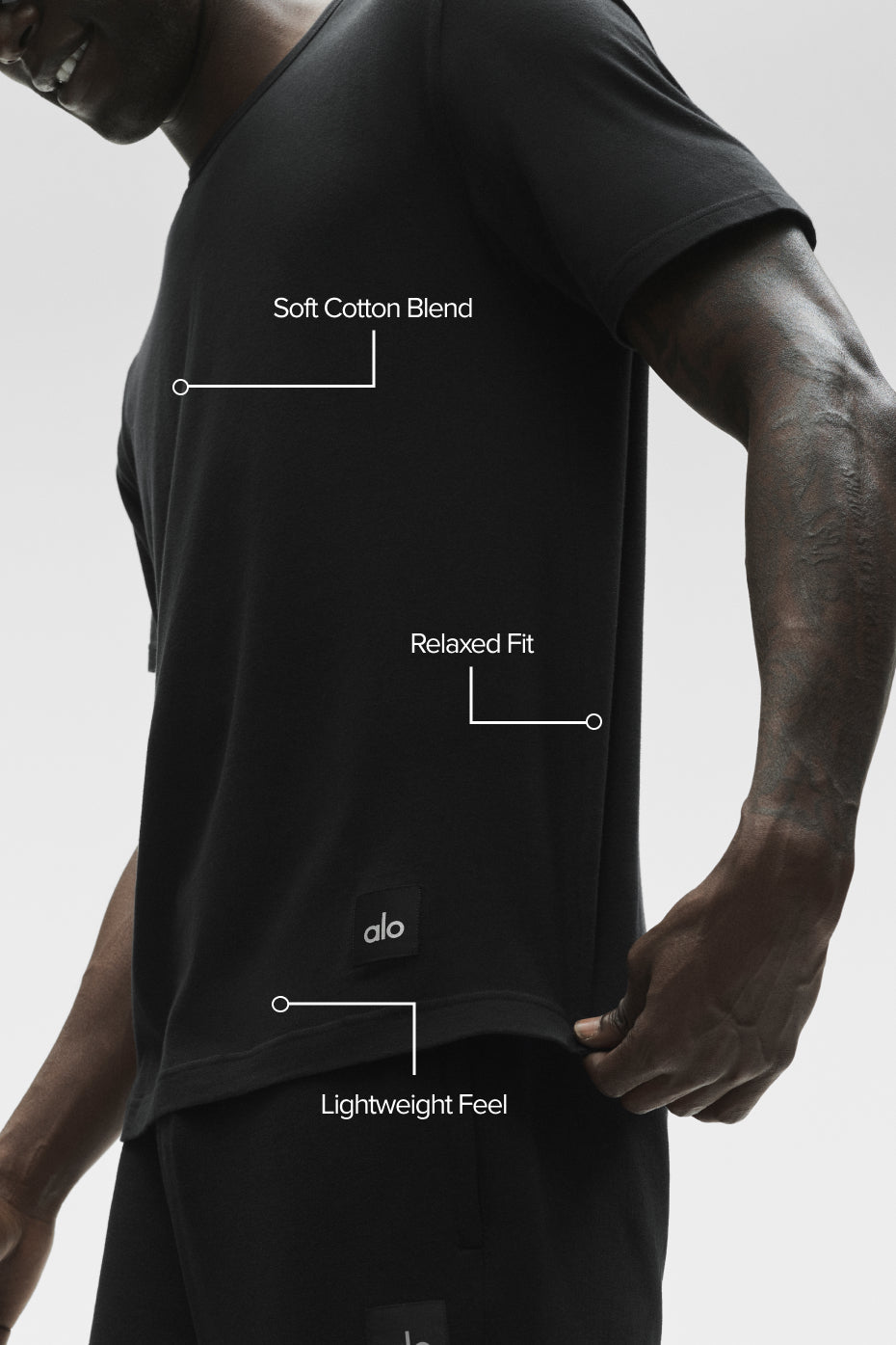 Essential Short Sleeve Street Tee - Black - Image 2