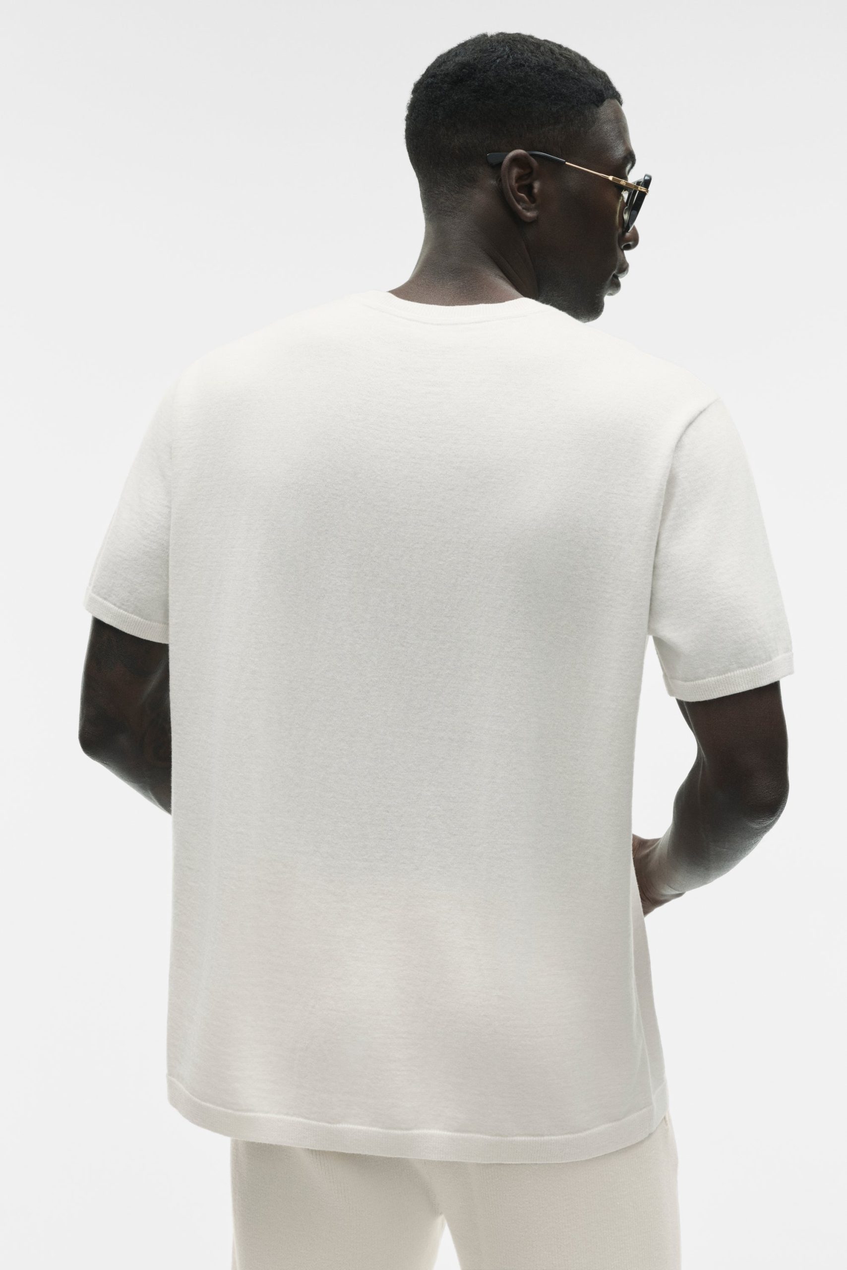 Cotton Cashmere Ever Soft Short Sleeve Crew - Ivory - Image 3