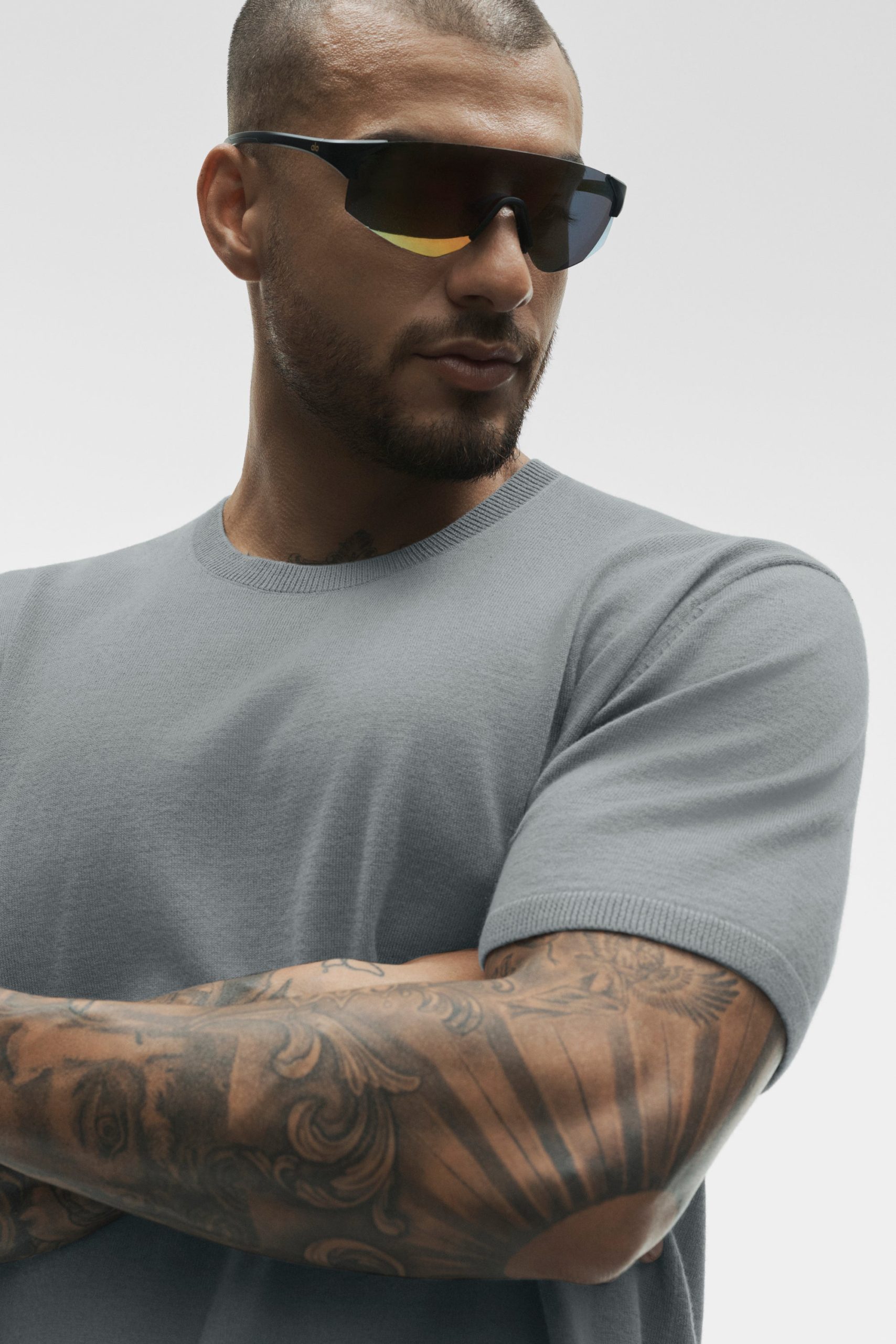 Cotton Cashmere Ever Soft Short Sleeve Crew - Monument - Image 4