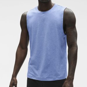 Conquer Muscle Tank - Provence Blue Heather