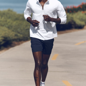 Conquer 1/4 Zip Reform Long Sleeve - White