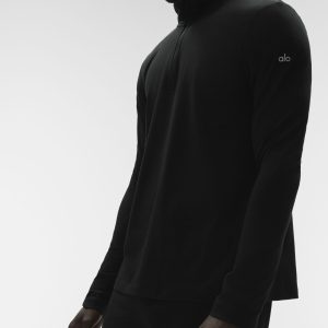 Conquer 1/4 Zip Reform Long Sleeve - Black