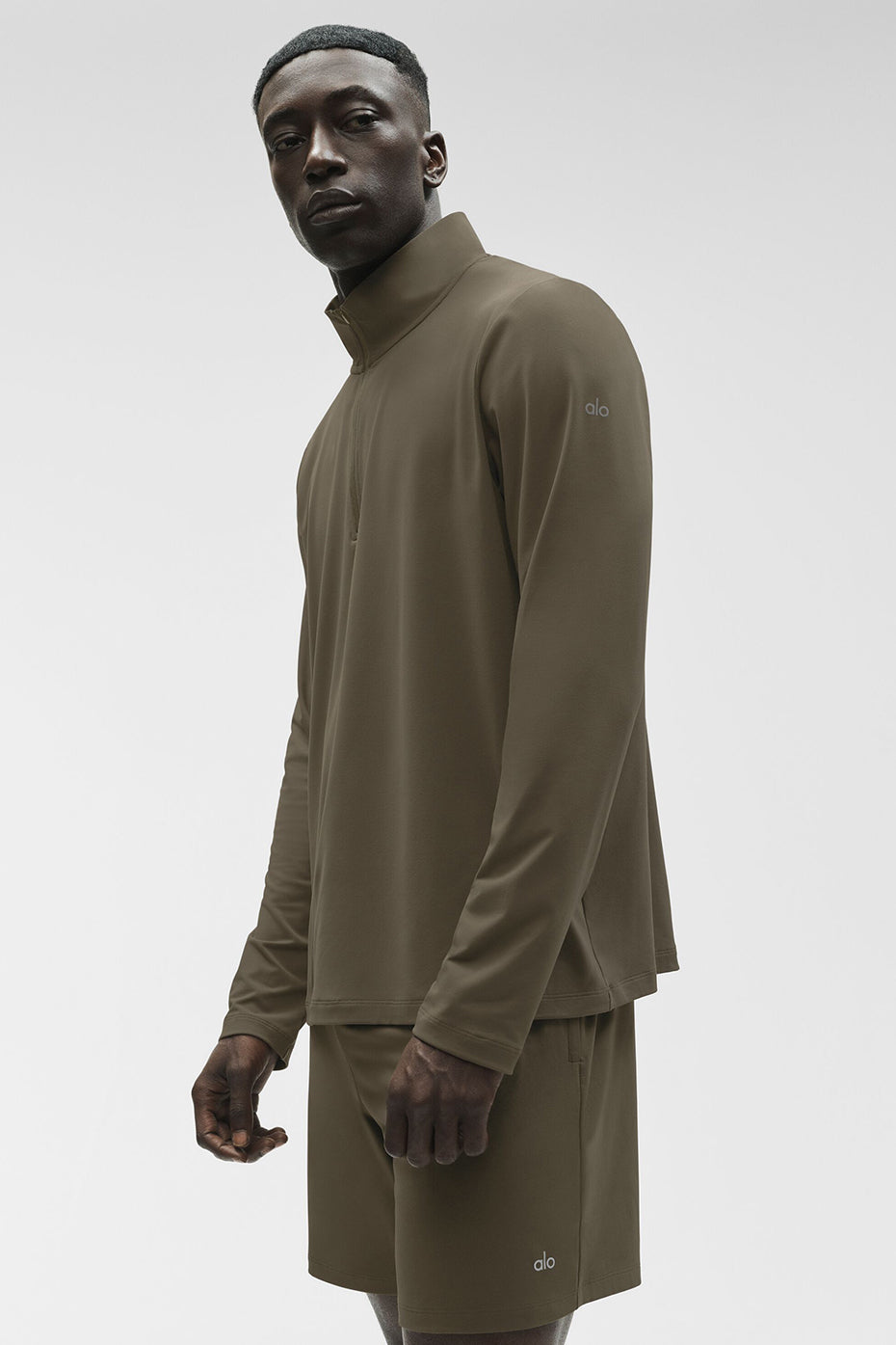 Conquer 1/4 Zip Reform Long Sleeve - Olive Tree - Image 5