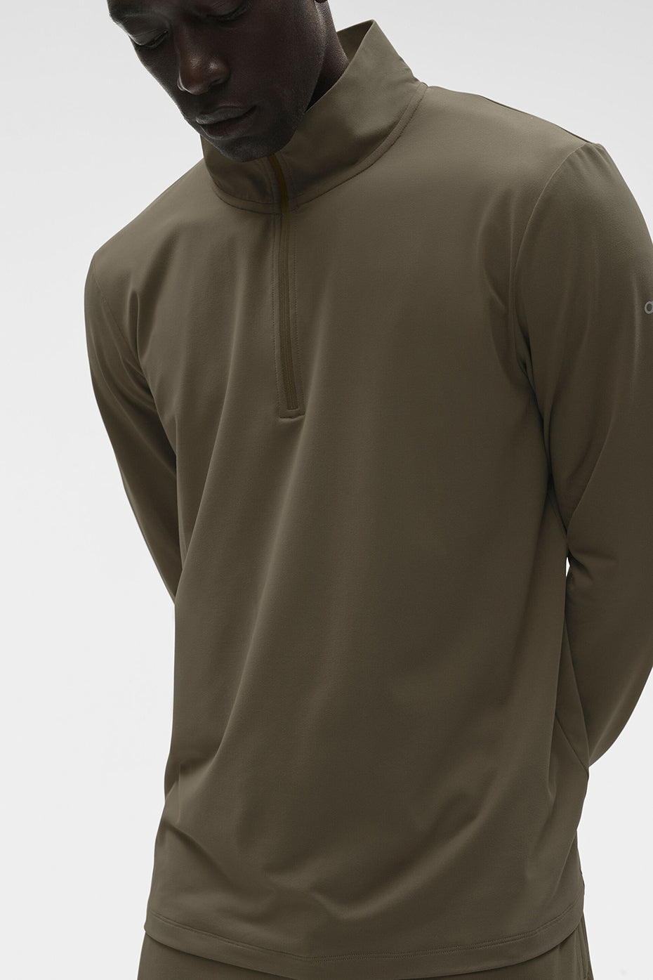 Conquer 1/4 Zip Reform Long Sleeve - Olive Tree - Image 3