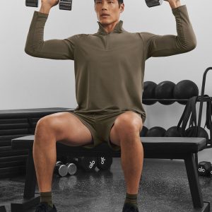 Conquer 1/4 Zip Reform Long Sleeve - Olive Tree