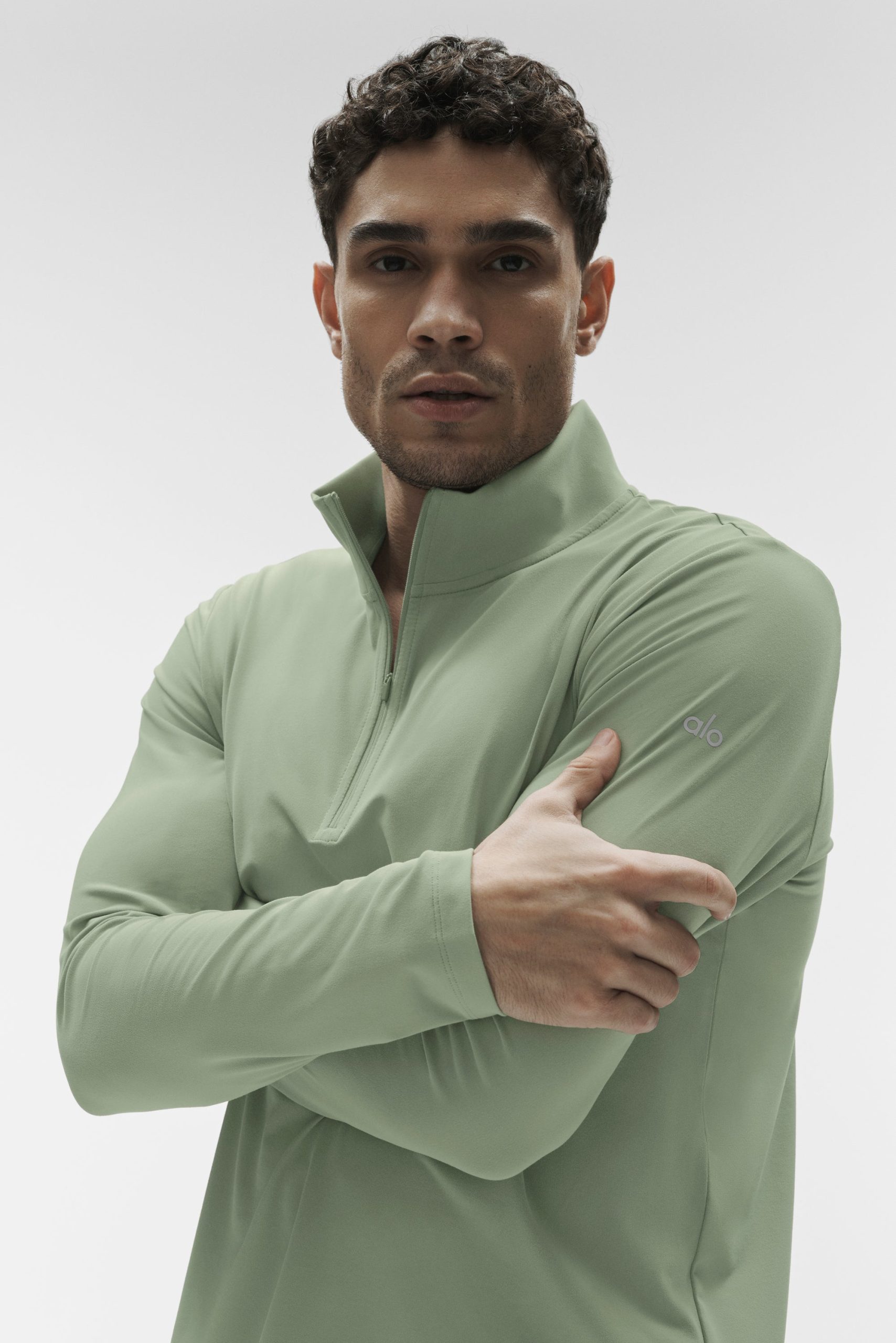 Conquer 1/4 Zip Reform Long Sleeve - Dune Grass - Image 2