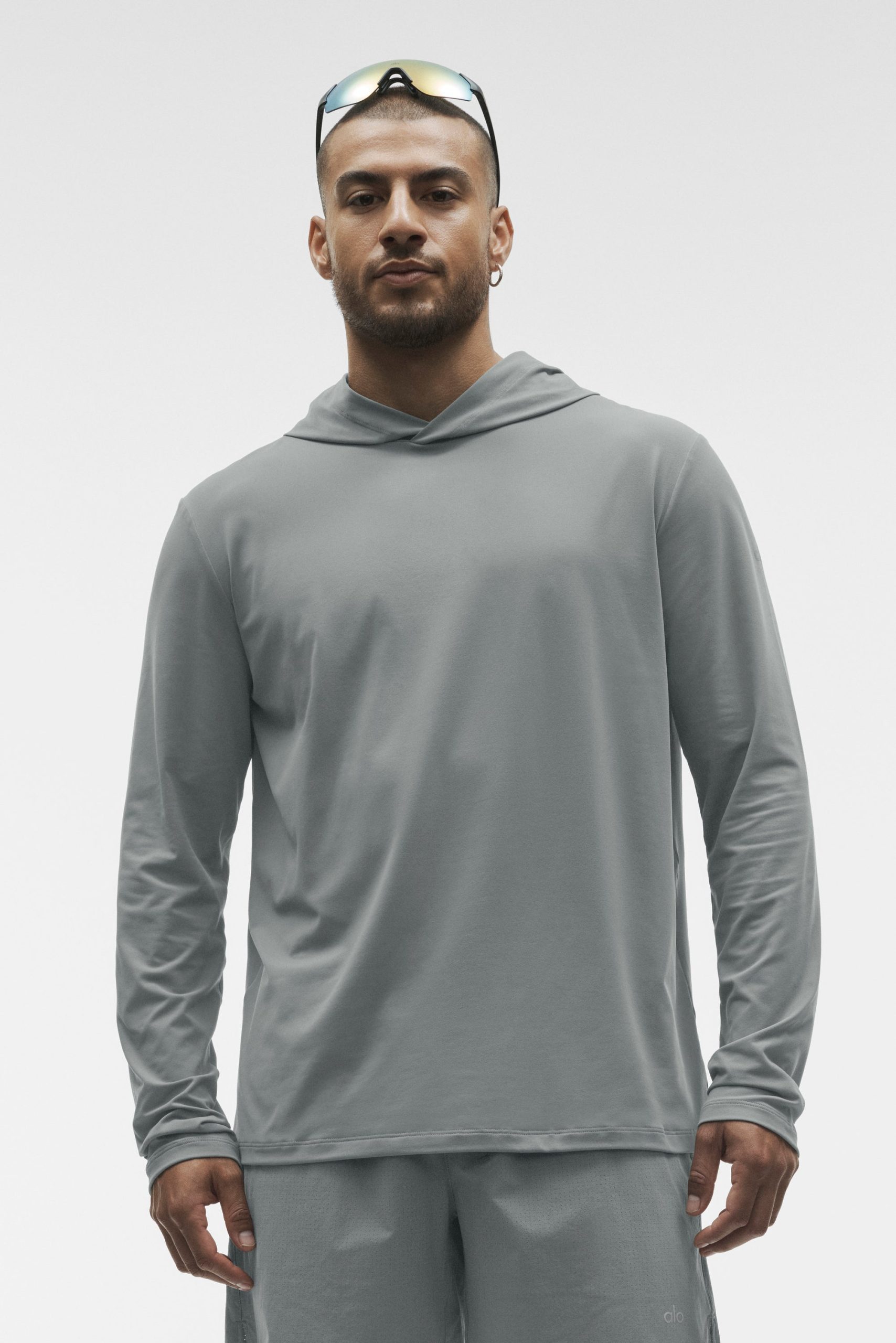 Conquer Reform Long Sleeve With Hood - Monument - Image 2