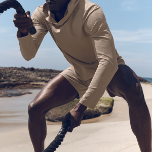 Conquer Reform Long Sleeve With Hood - Gravel