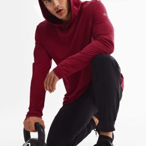 Conquer Reform Long Sleeve With Hood - Garnet