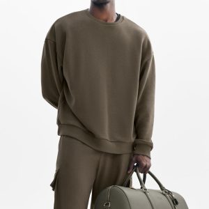 Chill Crew Neck Pullover - Olive Tree