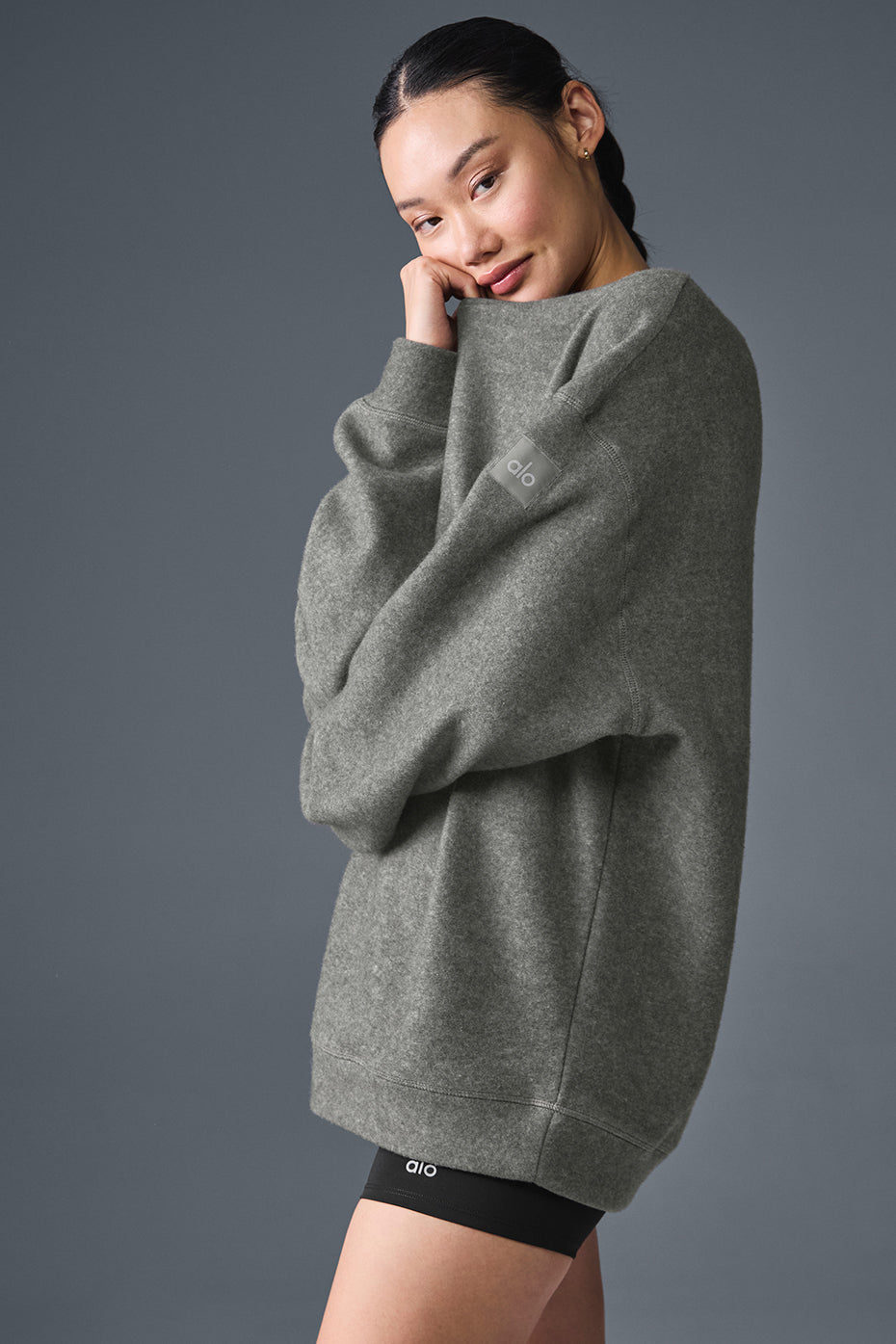 Triumph Restore Crew Neck Sweatshirt - Grey Triblend - Image 3
