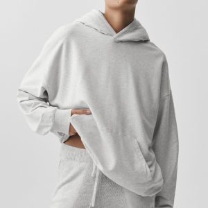 Double Take Hoodie - White Heather
