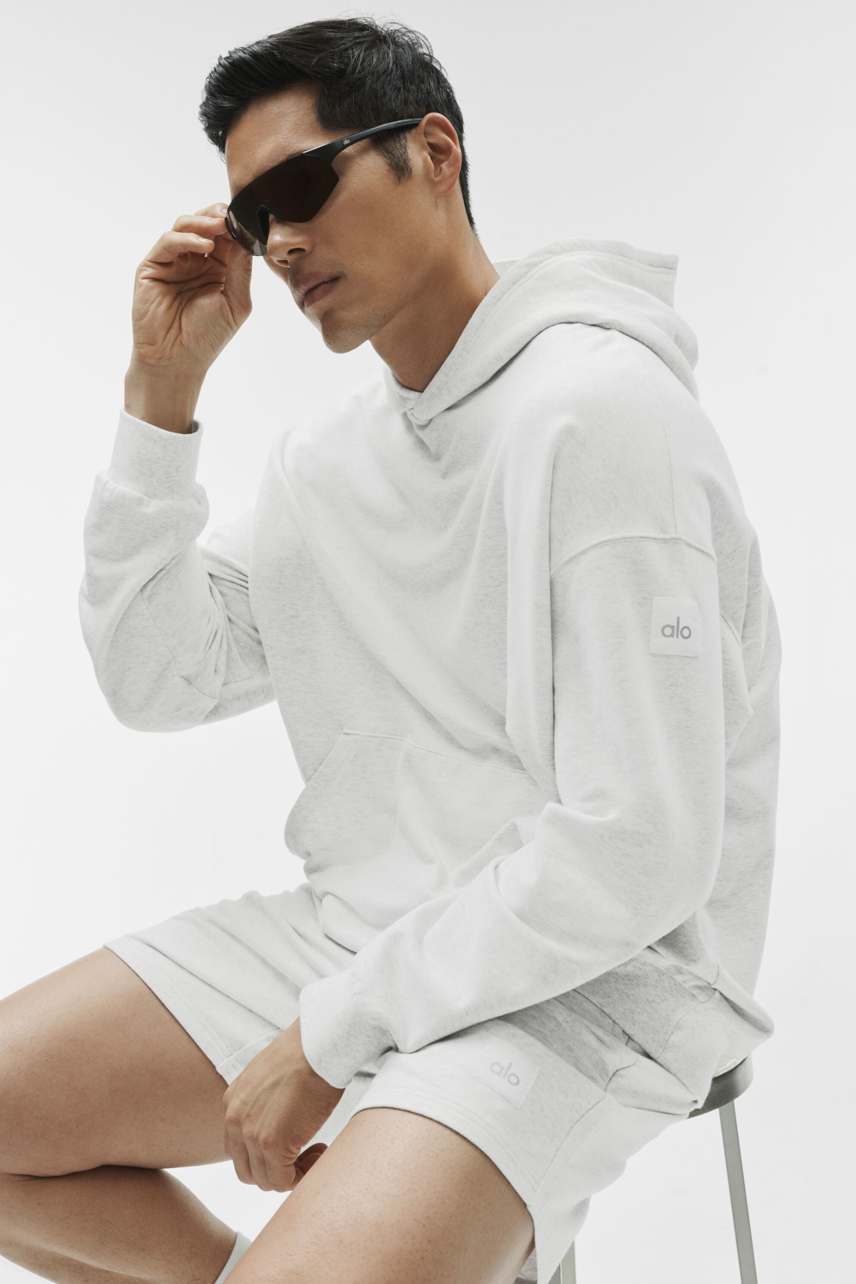 Double Take Hoodie - White Heather - Image 4