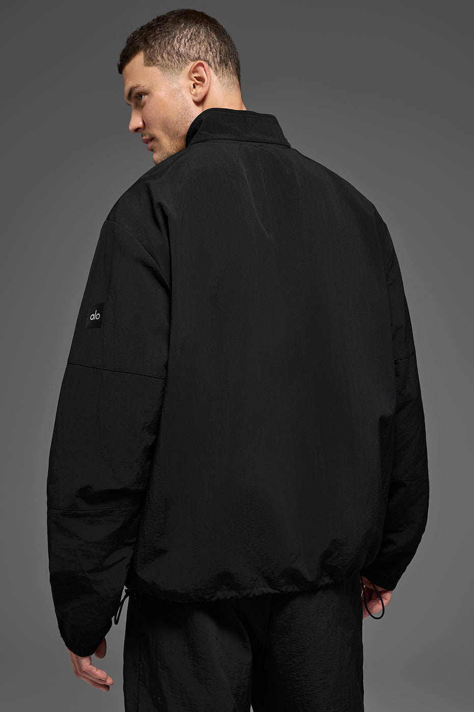 Light Weight Takeaway Track Pullover - Black - Image 3