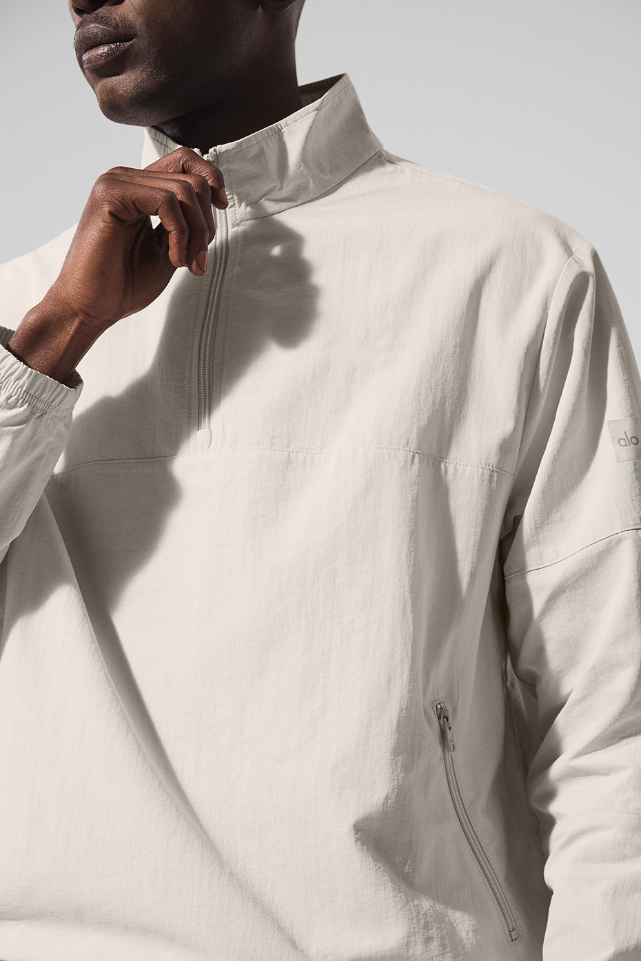 Light Weight Takeaway Track Pullover - Bone - Image 4