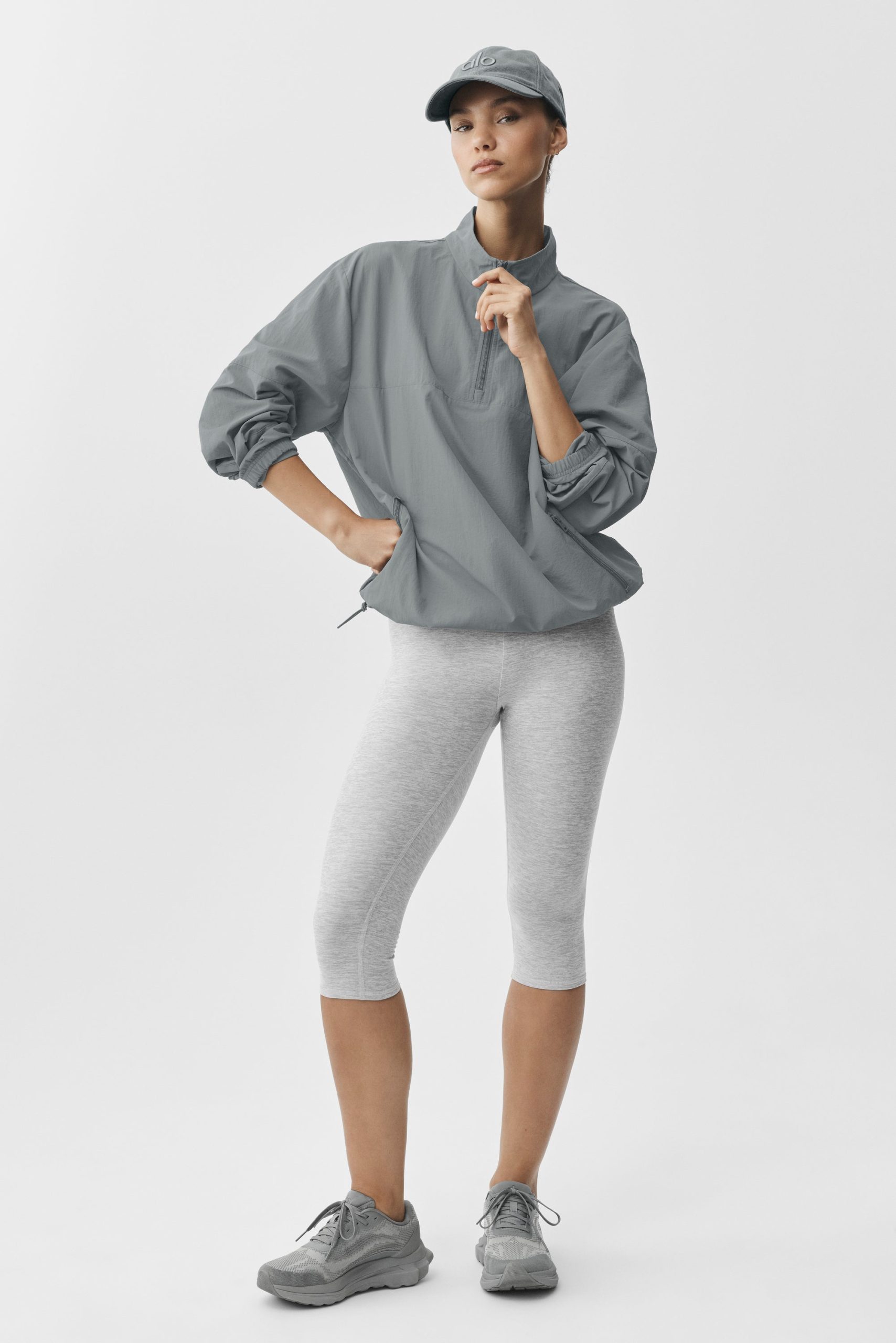 Light Weight Takeaway Track Pullover - Monument - Image 4