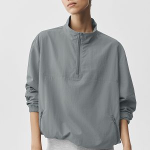 Light Weight Takeaway Track Pullover - Monument