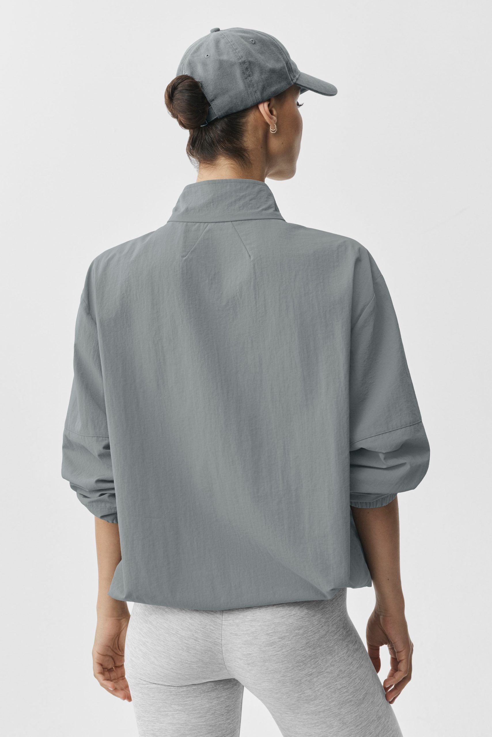Light Weight Takeaway Track Pullover - Monument - Image 2