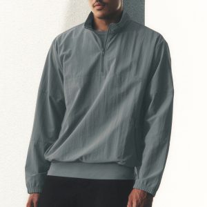 Light Weight Takeaway Track Pullover - Monument