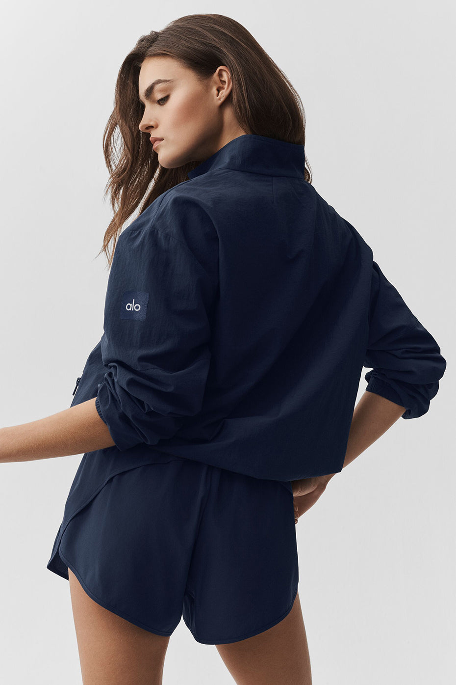 Light Weight Takeaway Track Pullover - Navy - Image 3