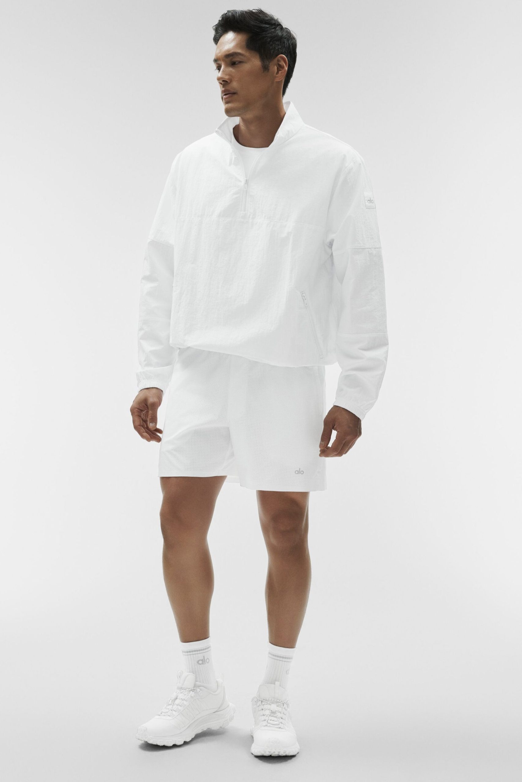 Light Weight Takeaway Track Pullover - White - Image 6