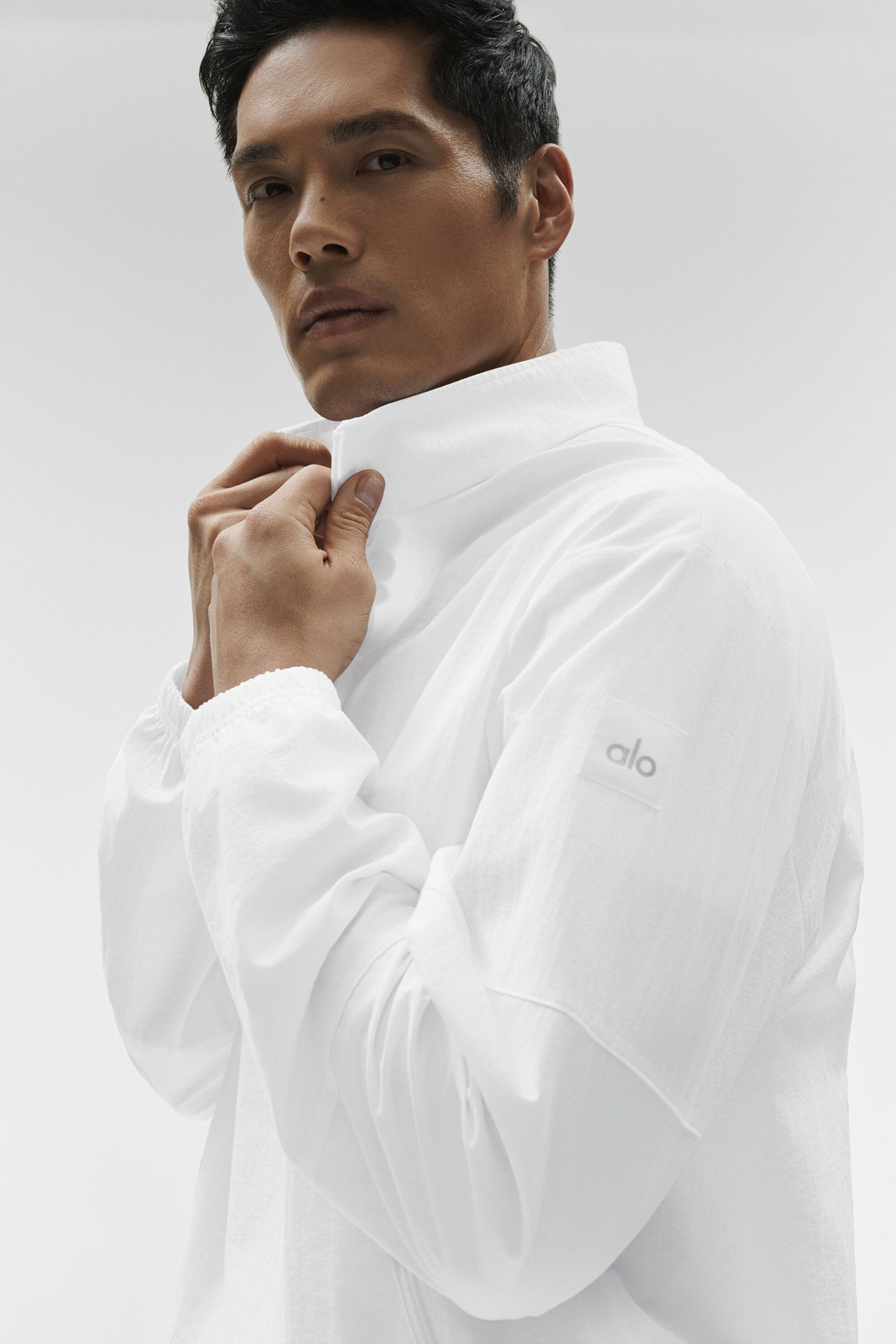 Light Weight Takeaway Track Pullover - White - Image 5