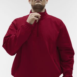 Light Weight Takeaway Track Pullover - Garnet