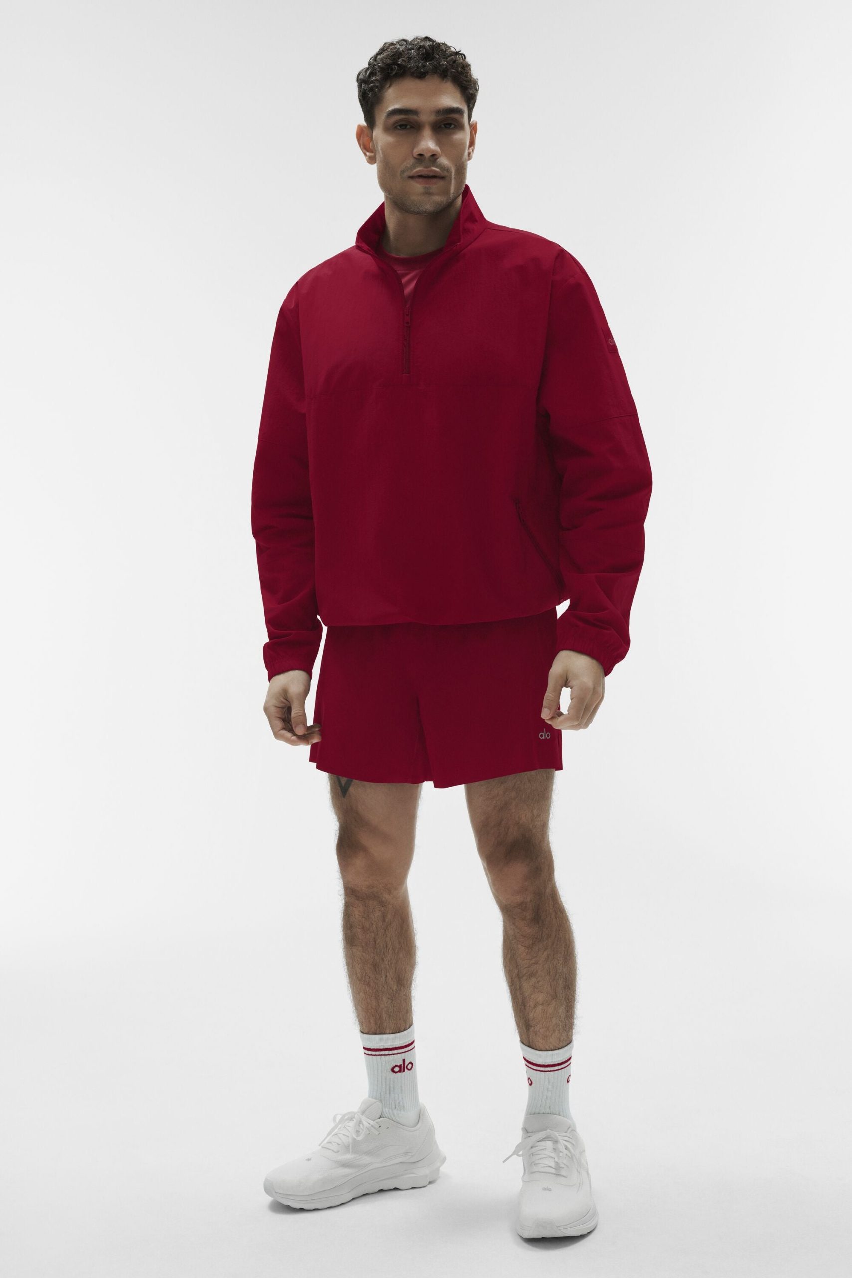 Light Weight Takeaway Track Pullover - Garnet - Image 5