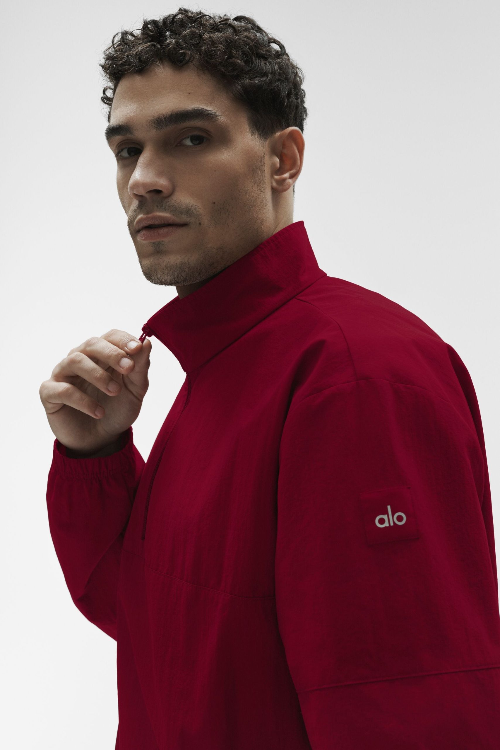 Light Weight Takeaway Track Pullover - Garnet - Image 4