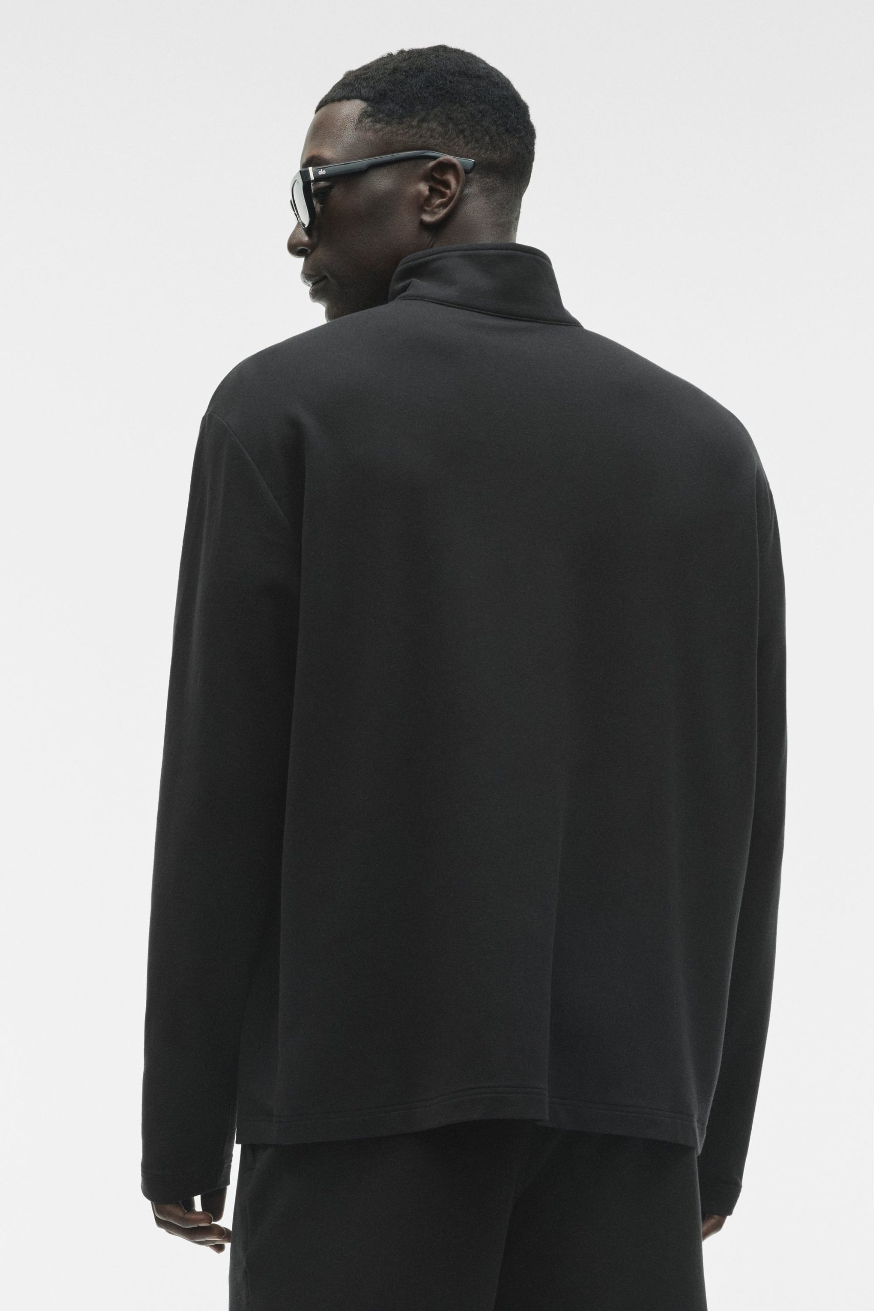 Double Take Long Sleeve 1/4 Zip - Black - Image 3
